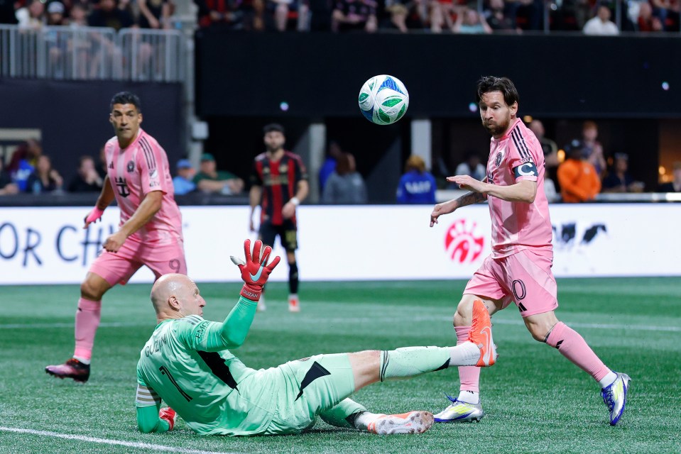 Messi produced a delightful chip for his first MLS goal of the season