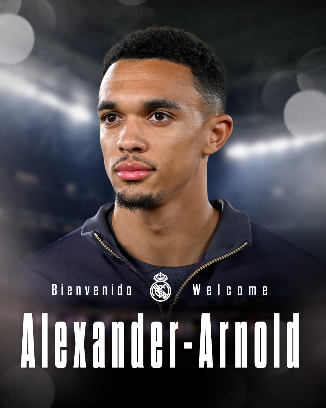 May be an image of 1 person, playing football, playing American football and text that says "Bienvenido Welcome Alexander-l -Arnold"