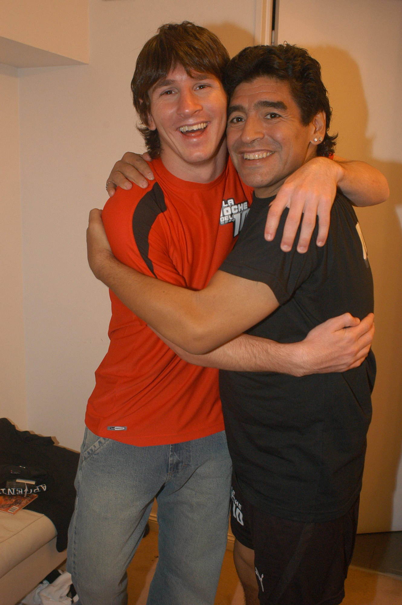 Leo Messi y Maradona.