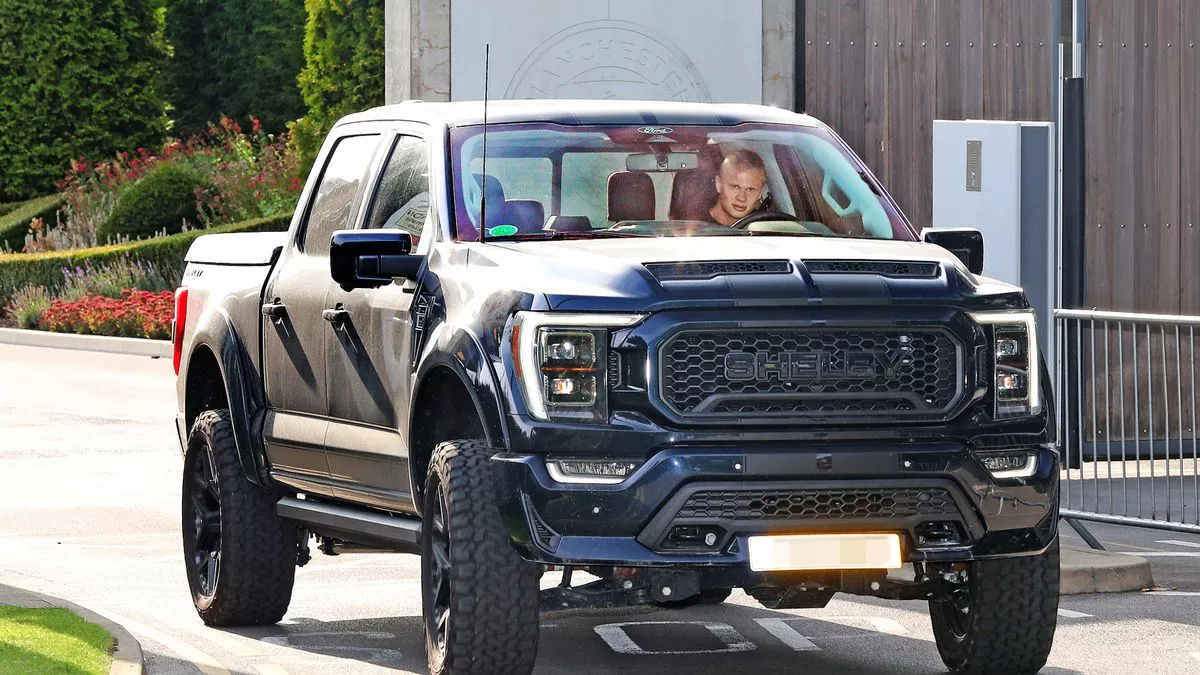 Erling Haaland leaves Man City training in new £200k monster truck to add  to fleet of cars - The Mirror