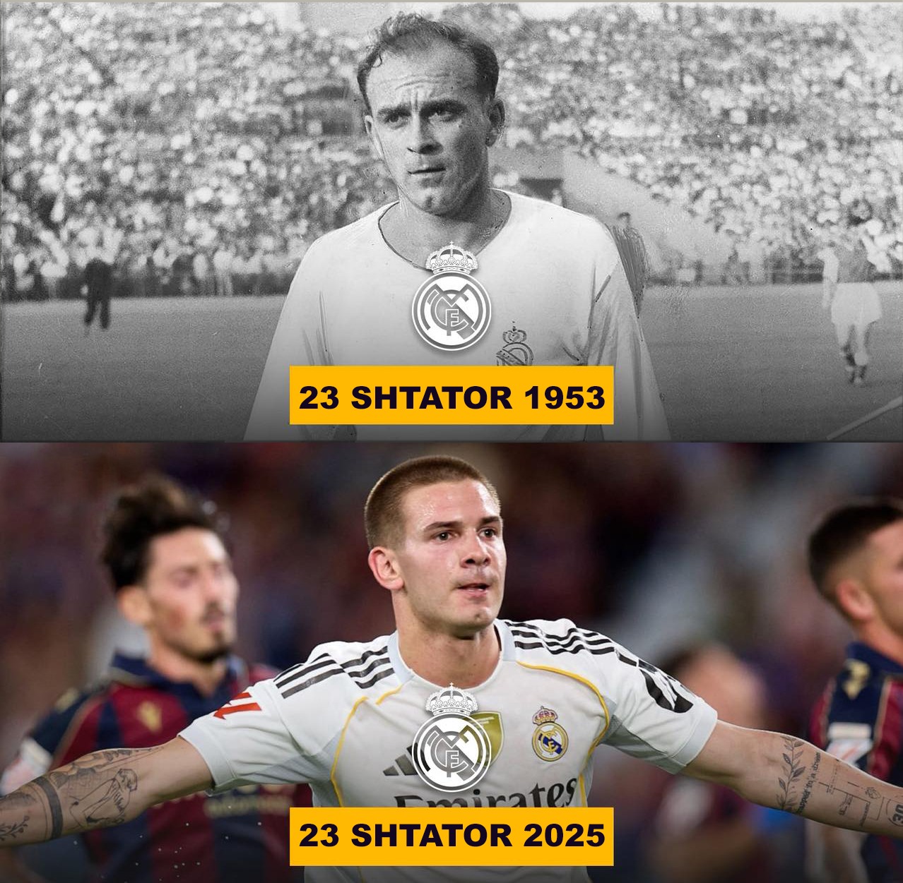 Mund të jetë një imazh i 2 persona, njerëz që luajnë futboll, persona që luajnë futboll dhe teksti