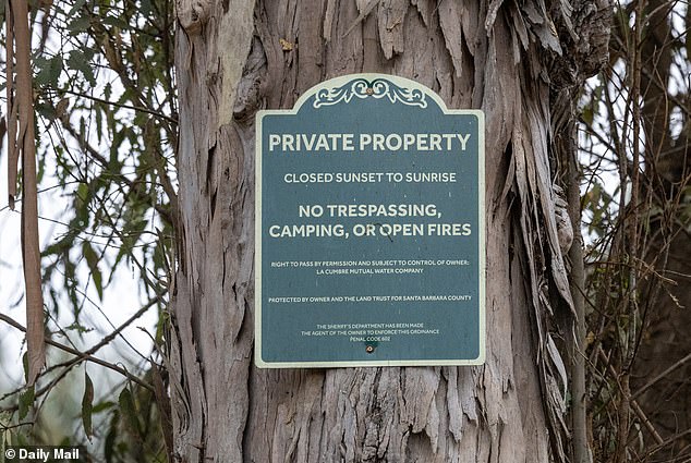 A sign posted outside the rehearsal dinner venue