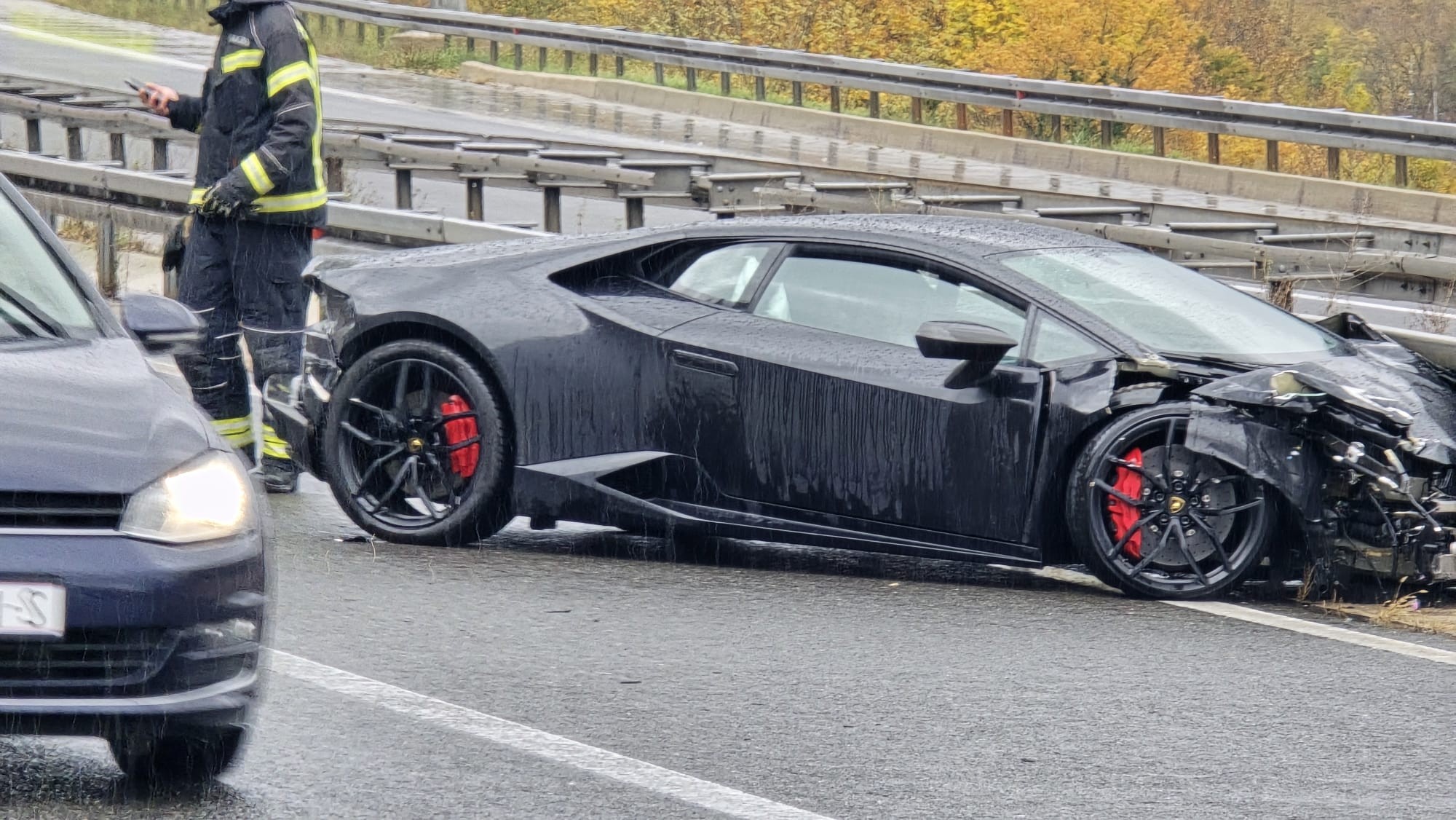 May be an image of car, road and text