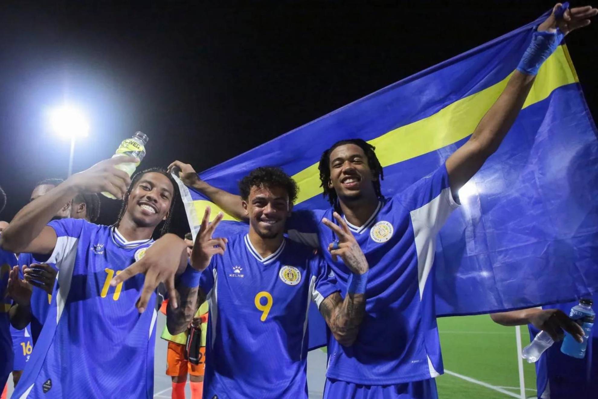 Los jugadores de Curazao celebran su pase al Mundial