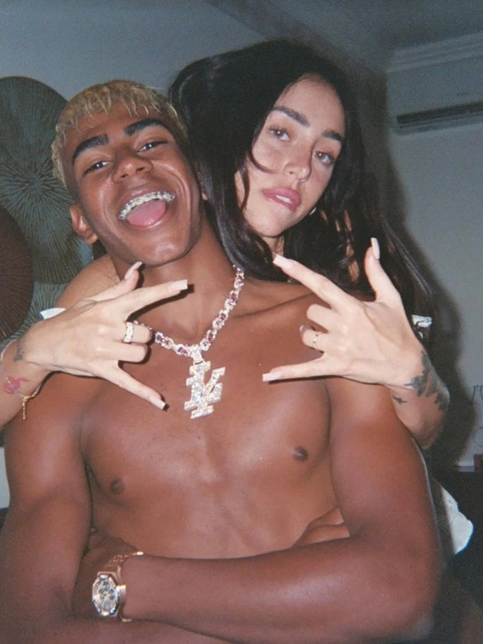 Lamine Yamal posts his first photo with rapper girlfriend Nicki Nicole on Instagram. Photo by Instagram/@lamineyamal