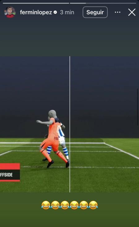 La historia que subió Fermín después del partido