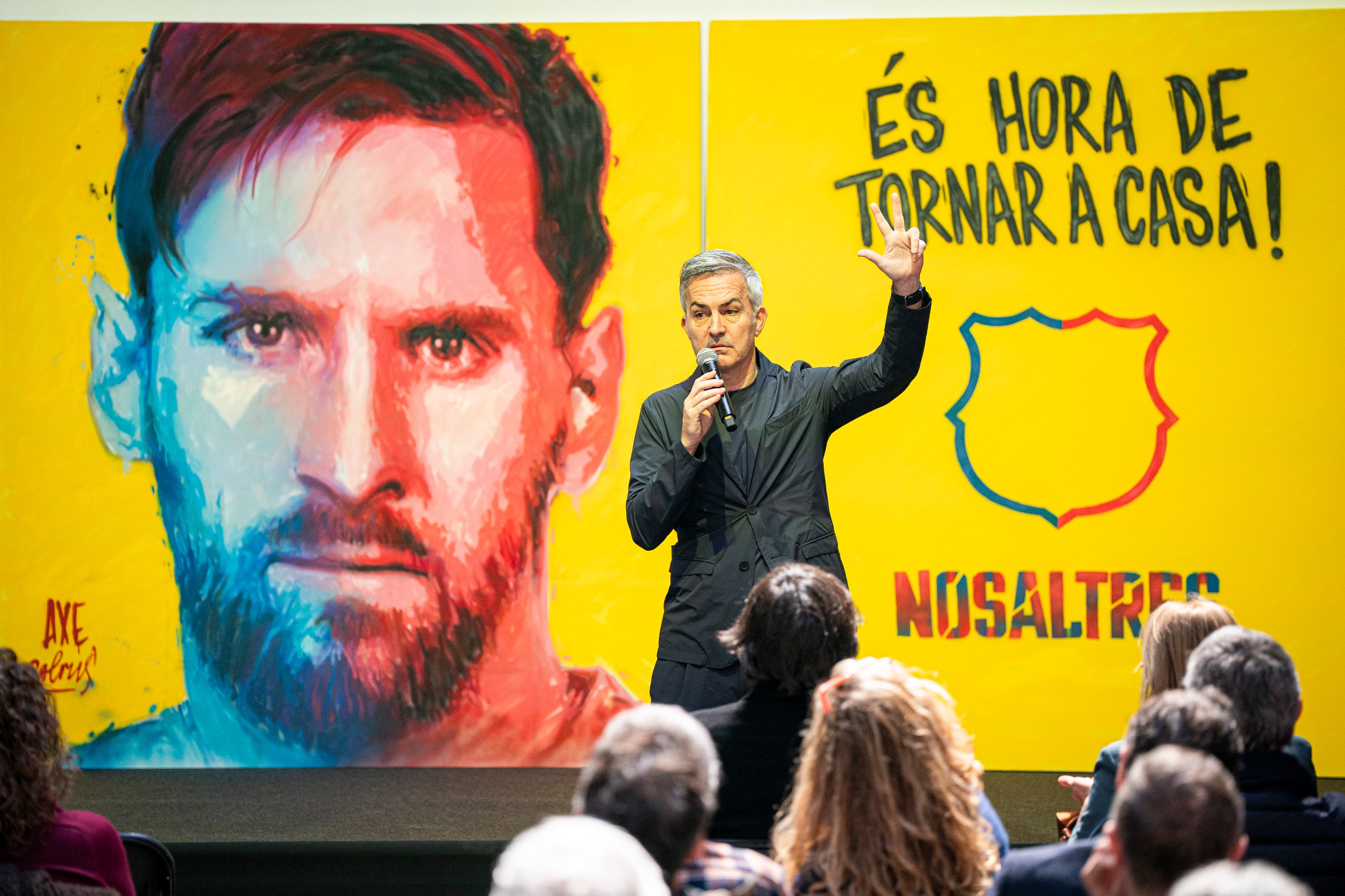 Víctor Font hablando sobre Messi.