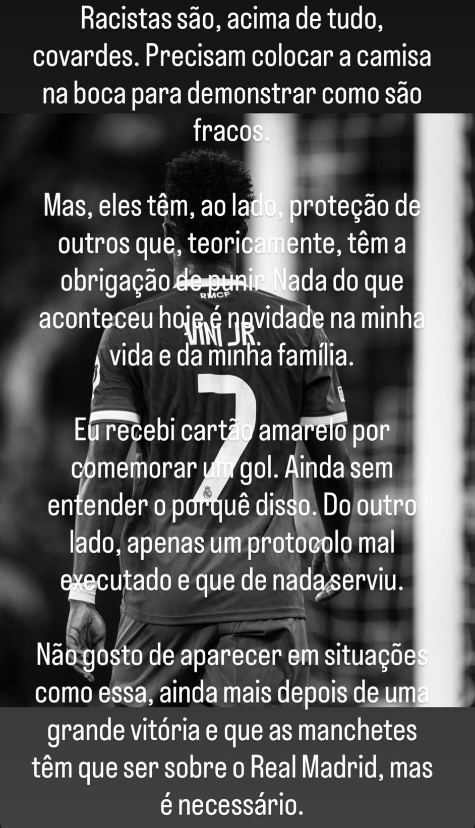 Comunicado de Vinicius.