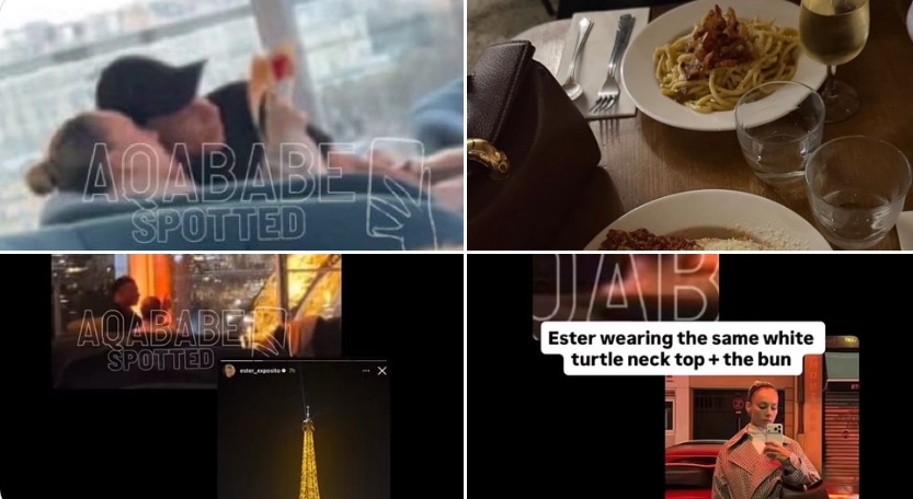 Fotos de Mbappe y Ester Expósito