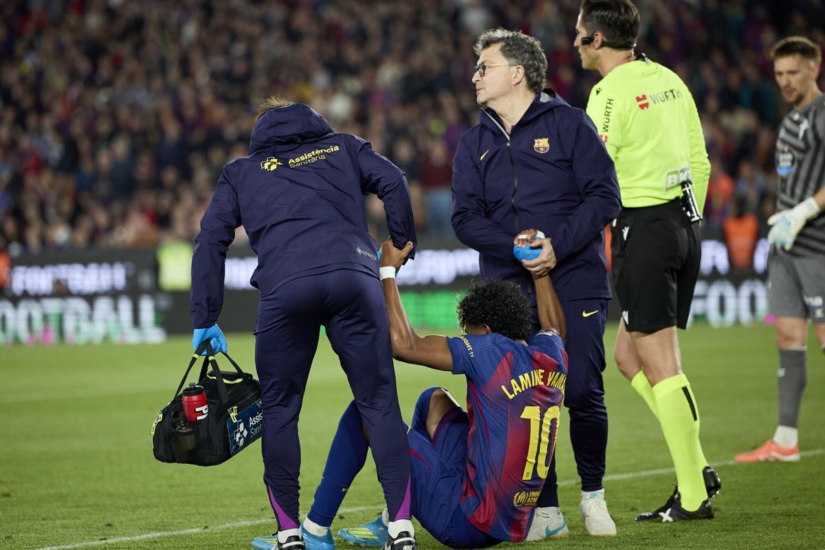 La lesión de Lamine, un duro golpe para el equipo en la recta final de la temporada