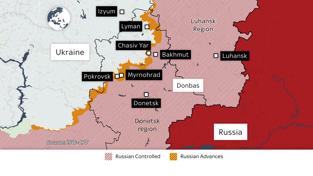 Rajonet e Luhanskut dhe Donetskut, të cilat përbëjnë Donbasin në Ukrainën lindore, kanë qenë subjekt i luftimeve të ashpra.
