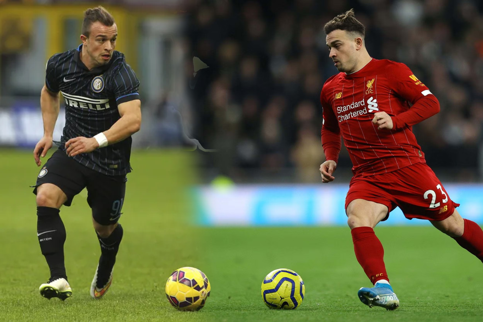 Shaqiri jugó en Inter y Liverpool