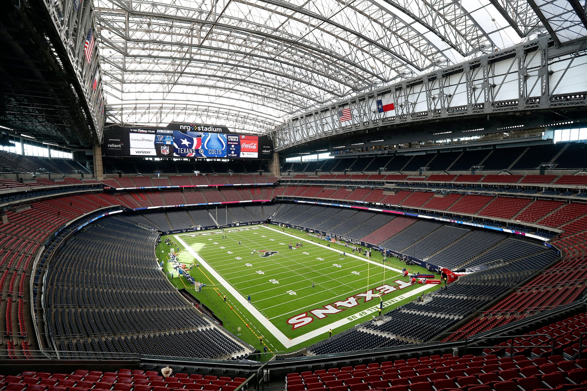 L’NRG Stadium di Houston è l’impianto dove giocano i Texans di football americano: ha il tetto retrattile