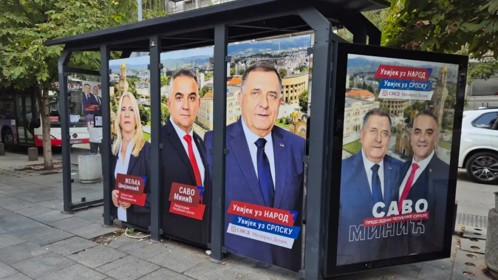 Postera parazgjedhorë në Banjallukë të Bosnje dhe Hercegovinës. Shtator 2026.