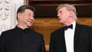 Udhëheqësi kinez, Xi Jinping dhe presidenti amerikan, Donald Trump, në darkën shtetërore. Shtëpia e Bardhë, 24 shtator 2026.